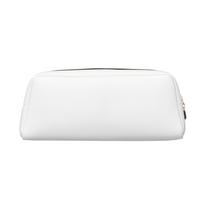 Premium 3D Pen Case Genuine Leather Zipper Multi-layer Pencil Box Simple Style School Office Stationery Bag Custom Logo (1 MOQ) white