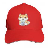 Shiba Inu Bubble Tea Shirt Women Boba Tea Dog Bubble Tea TShirt Baseball Cap Brand Unisex cap sun hat Womens Beach Visor Unisexs