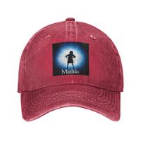 Unisex Baseball Hats Roald Dahl Matilda The Musical Washed Denim Outdoor Baseball Caps Hip Hop Cap Casquette One Size