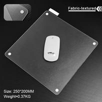 Factory  Custom logo High-quality Glass Mouse Pad, Drop-proof, Waterproof, PU Non-slip Gaming Pad gryna