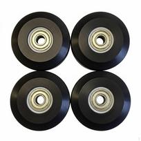 58 Mm Silent Casters Quiet Pilates Reformer Smooth Rolling Roller Wheel for Home Gym