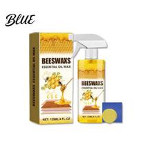 Beeswax Furniture Polish Spray for Wood Bees Wax And Cleaner with Sponge Towel Wood Natural Floors Cabinets Care Shine Protection 1 Set