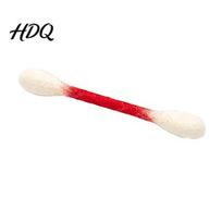 Interactive Cat Toy Cotton Swab with Catnip Felt Chew Stick Teething Kicker Kitten for Indoor Play Kitty Accessories 1pc įvairiaspalvis