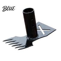 Soil Loosening Hand Tool Long Handle Weed Puller Heavy-Duty 2-in-1 Weeding Rake Cast Steel Garden Weeder And Hoe for Easy Digging in Yard Lawn C