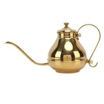 Ergonomic Handle Coffee Drip Kettle Stainless Steel Teapot  Home Brewing