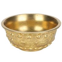 Brass Cornucopia Bowl Classic Embossed Feng Shui Treasure Basin  Wealth Abundance Gift