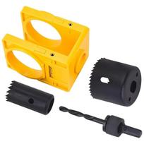 Kit d'installation de serrure de porte, ensemble d'outils de montage de serrure de porte en bois réglable pour l'installation de pêne dormant et de 1 Set geltona