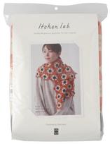 Raw Wool Knitting Kit Trapezoid Shawl #18-3 Motif-Joined (Orange) oranžinė