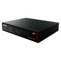 Buffalo 10G Switching Hub LAN Hub 10Gbps 10GbE Metal Casing Cooling Fan Loop Detection Magnet Included Wall Mountable External Power Supply 5-Port juoda