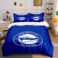 Deportivo Alaves Bedding Set  Bedding Duvet Cover Set Duvet Cover Pillowcases (1 * Duvet Cover 2 * Pillowcases, without duvet insert) 135x200cm