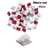 Practical Buckle Line Fastener Self-adhesive Wire Management Cable Clamp Cable Clip Fixer Holder balta