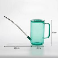 1pcs 1L Watering Can Long Mouth Watering Equipment for Houseplants Flower Bonsai Office Garden Gardening Tool žalia
