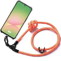 Protective case - BOOLING - Samsung Galaxy A56 5G - Shockproof - Sturdy lanyard - Orange oranžinė