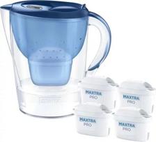 BRITA Marella vandens filtravimo ąsotis, 4 MAXTRA PRO Pure Performance filtrai, 2.4l, mėlynas