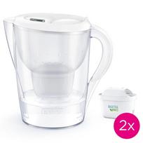 BRITA Marella XL vandens filtravimo ąsotis, 2 MAXTRA PRO Pure Performance filtrai, 3.5l, baltas