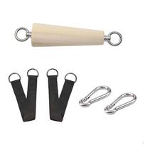 Pull up Bar Handle Grip Climbing Hold Home Gym Workout LAT Down for Adults 15cmx5cm beige
