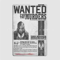 Dishonored Corvo Ieškomas Plakatas Metalinė Plokštelė Kino Garažas Klubas Baras Juokingos Plokštelės Skardinis Ženklas Plakatai 20x30cm（7.8x11.8inch）