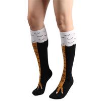 Chicken Legs Knee High Socks Cartoon Animal Novelty Stockings Funny Socks
