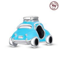 S9 Sterling Silver Car Bead Charm Creative Dora Bead Bracelet Necklace