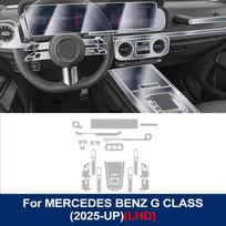 Iš anksto supjaustyta TPU salono plėvelė Mercedes Benz G klasės 2026 m. automobiliui, pavarų dėžės skydeliui, prietaisų skydeliui, apsauganti nuo įbrėžimų, skaidri apsauga, PPF plėvelė
