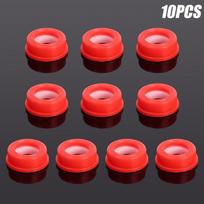 10pcs Silicone Raw Material Belt Waterproof Rubber Pipe Sealing Rings Durable Sealing Ring raudona