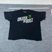 Monster Energy T Shirt Mens Size 2X Black Unleash The Beast Graphic Cotton Tee M gray