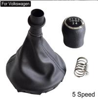 Pilnas rinkinys Odinis pavarų perjungimo svirties rankenėlės ir apsauginio dangtelio rinkinys Volkswagen VW Transporter T5 T5.1 T6 MKV 03-2011 5/6 greičiams 1 black