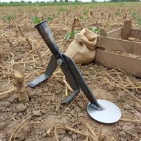Crop Stalk Puller Versatile Pulling Tool LaborSaving Field Extractor for Farmers, Gardeners, Natural Color L
