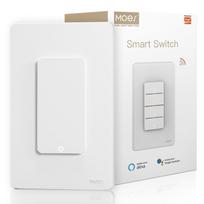 LangYeao 10A WiFi Smart Light Switch US 1/2/3/4 Gang Neutral Wire Required Works with Alexa Google Home Timer & Voice Control 120*72mm&US Standard