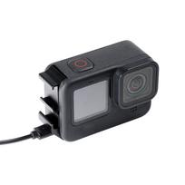 CNC Aluminum Alloy Battery Replacement Cover for GoPro Action Cameras Battery Door with Cold Shoe Mount for Hero 13/12/11/10/9 ZS53617 juoda