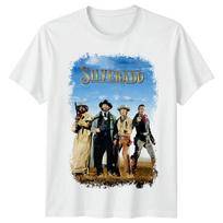 Silverado (1985 m) Filmo plakato įkvėpti unisex marškinėliai Retro 80-ųjų Tee L