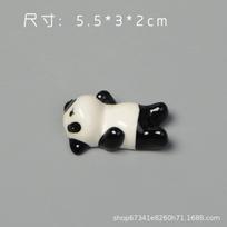 Ceramic Chopstick Rest and Pen Holder - Brush Pen Stand, Multi-Purpose Desk Ornament for Kitchen and One Size