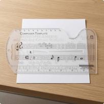 Music Notation Template Ruler Note Values Scoring Guide Transparent Musical Symbol
