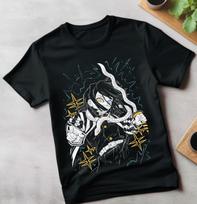 Muichiro Tokito T-shirt Kimetsu no Yaiba Demon Slayer Anime Black Shirt All Size L