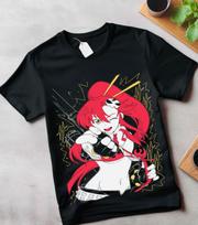 Yoko Tengen Toppa T-shirt Gurren Lagann Kamina Anime Girl Gifts Shirt All Size L