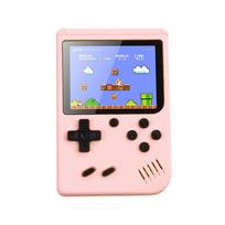 (Pink) Handheld Retro Video Game Console Gameboy Built-in 500 Classic Games Kids Gift
