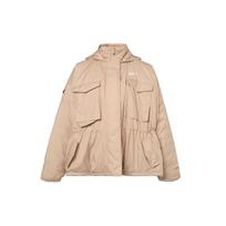 Nike Therma-Fit Repel M65 Solid Color Hooded Loose Long Sleeve Cotton Jacket Women Jacket Khaki White DD4649-200 L beige