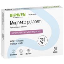 Biowen Magnis su kaliu – 30 kapsulių