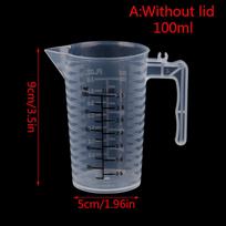 100/250/500 ml Matavimo puodeliai ąsotis Skaidrūs Kepimo Virtuvės Miltai Vanduo Su Dangteliu Sc A/100