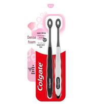Colgate Ultra-Dense Charcoal Soft Toothbrush 2-Pack medžio anglis