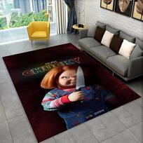 Siaubo filmo personažas Čakis Pjūklas animacinis plotas kilimas, kilimas svetainei, miegamajam, sofai, durų kilimėlis, dekoracija, neslystantis grindų kilimėlis 40x60cm
