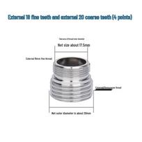Huashunying Brass Faucet Adapter M18 to G1/2