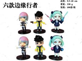10CM Anime Game Figure Cyberpunk: Edgerunners 6 models Stand Animation Model Toys Gifts Collection Desktop Decoration Ornaments No box