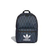 Adidas Originals Monogram Visas Spausdinimas Poliesterio Kuprinė Unisex Kuprinės Mėlyna Juoda FM1345 Blue/Black