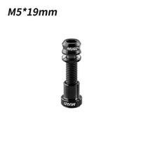 M5x17mm M5x19mm Titano Varžtas su Veržle Anglies Pluošto Dviračio Vairo Stiebo Fiksavimui MTB Kelių Dviratis Vairo Stiebas Galinis Fiksavimo Varžtas tvirtinimo elementas black