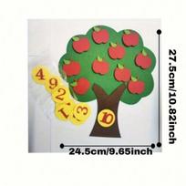 Learning Numbers Felt Board,Counters for Preschool Math,Math Games Manipulatives Kindergarten,Montessori Count Kids