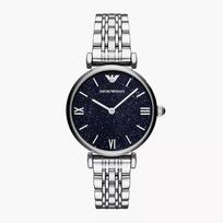 Emporio Armani AR11091 Moteriški kvarciniai laikrodžiai Mėlynas ciferblatas 32MM + Dėžutė