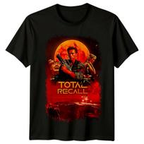 Total Recall (1991) Movie Poster Inspired T-Shirt Retro 80s Tee S įvairiaspalvis