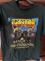 Rare Scorpions Rock Believer World Tour 2022 Black Full Size Shirt 2side M