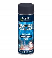 Bostik Super Color Acrylic Fast Spray Lakier Akrylowy Antracyt 400 Ml